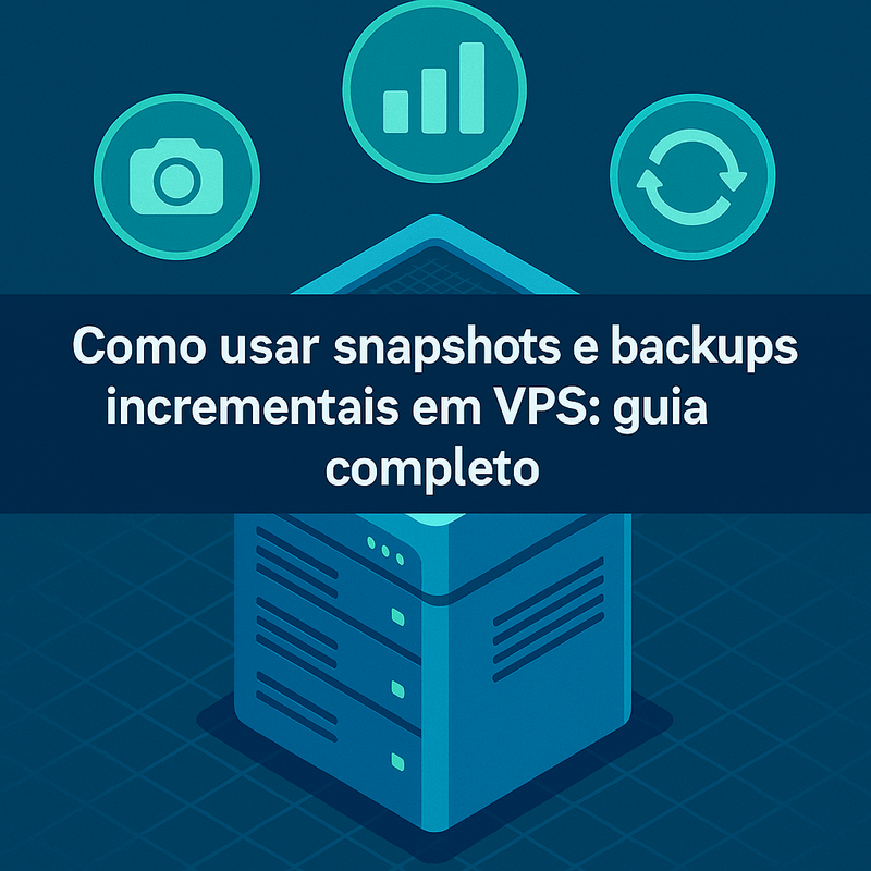 Como usar snapshots e backups incrementais em VPS: guia completo